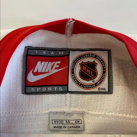 Vintage Nike Sergei Federov Jersey Detroit Red Wings Vintage - Picture 2 of 6